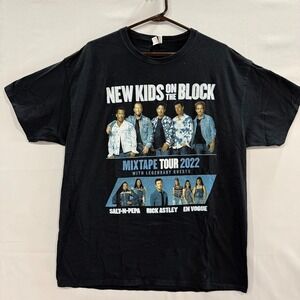 New Kids on the Block Mixtape Tour 2022 Shirt Salt-N-Pepa Rick Astley En Vogue L